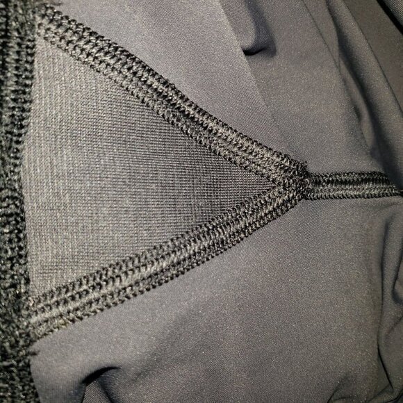 Lululemon Leggings Womens Size 2 Gray Charcoal Solid /‎ Floral Design Pre-Owned - Picture 4 of 12